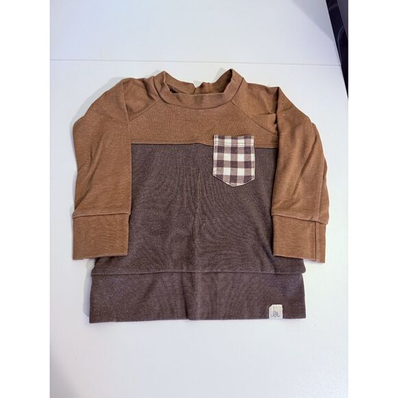 Lulu and Roo Chestnut Two Tone Crew Neck Sweatshirt 12-18 Months - Picture 1 of 5